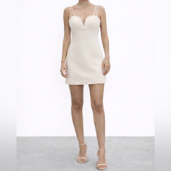 Wedding Dress ZARA Party Birthday Anniversary Date Dinner Bridesmaid Bride - Picture 2 of 4